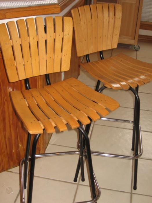 two matching barstools