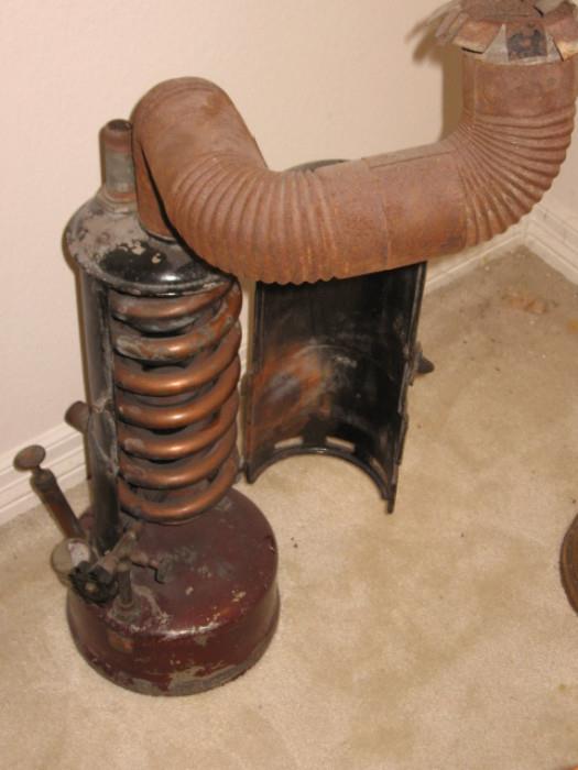 antique butane heater
