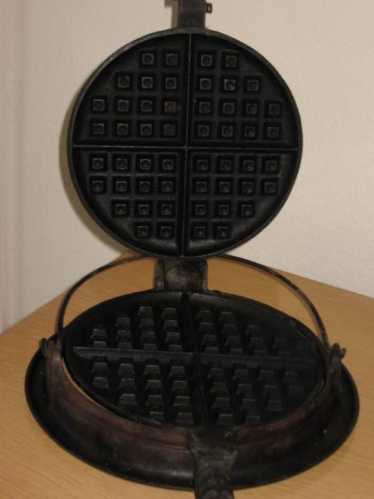 antique Griswold waffle iron
