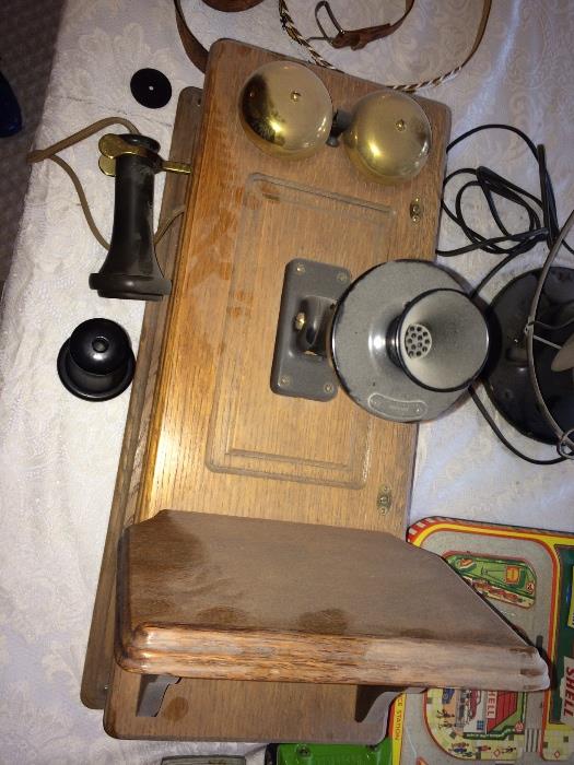 Guts missing, antique phone