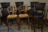 Frontgate bar swivel armed stools