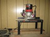 Craftsman 1.5 router w/ router table, accessories & dovetail jig