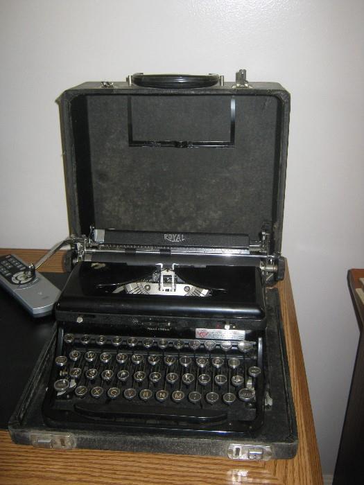 vintage Royal portable typewriter
