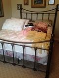 Iron Queen size bed and mattress, brand new and only used a few times.