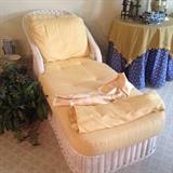 Wicker chaise