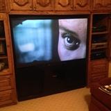 Large projected screen television