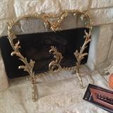 Brass fireplace screen