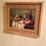 Numbered oil still life