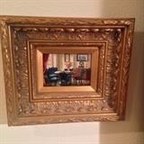Parlor Scene oil