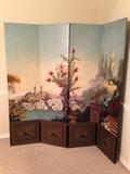 Hand Painted screen/room divider