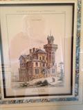 Antique framed print