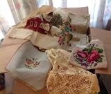 Needlepoint, embroidery, crochet