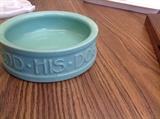 McCoy pottery dog bowl