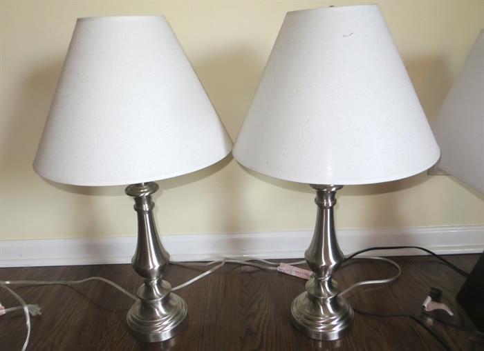 Pewter lamps
