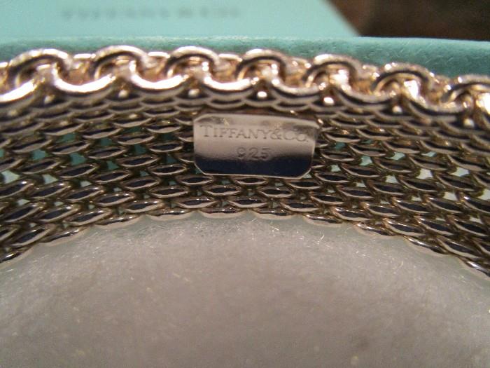 Retired Tiffany & Co. Somerset Sterling bracelet.  Like New!