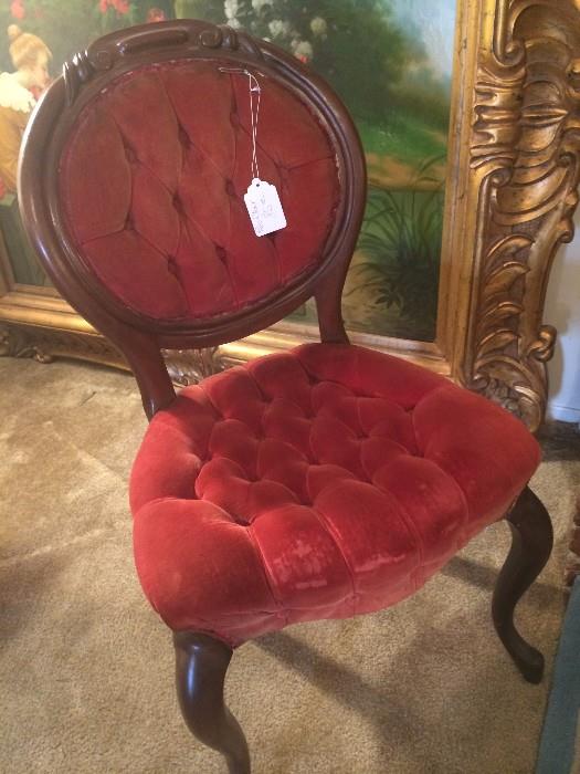               One of several Victorian chairs