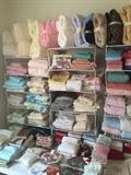            Large selection of blankets and towels