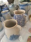       Byrd pottery and blue & white stoneware