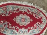                    Small oval rug