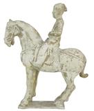 Tang Dynasty Chinese Tomb Pottery Horse & Rider