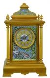 Antique Jme. & C. Jussy Cloisonne Mantel Clock