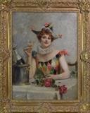 Georges Jules Victor Clarin (1843-1919) Harlequin