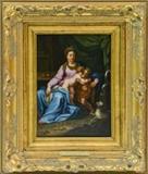 Flemish Circa 1675 Madonna & Child Oil Painting
