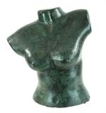 Female Torso Italian Bronze Sculpture
