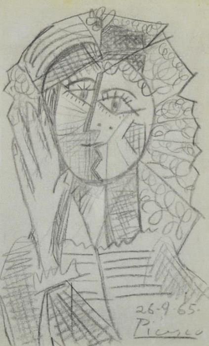 Pablo Picasso (1881-1973) Original Pencil Drawing