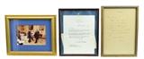 3 Pc. Ronald Reagan & Sammy Cahn Letters, Photo