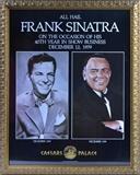 Autographed Frank Sinatra Caesar's Palace Poster