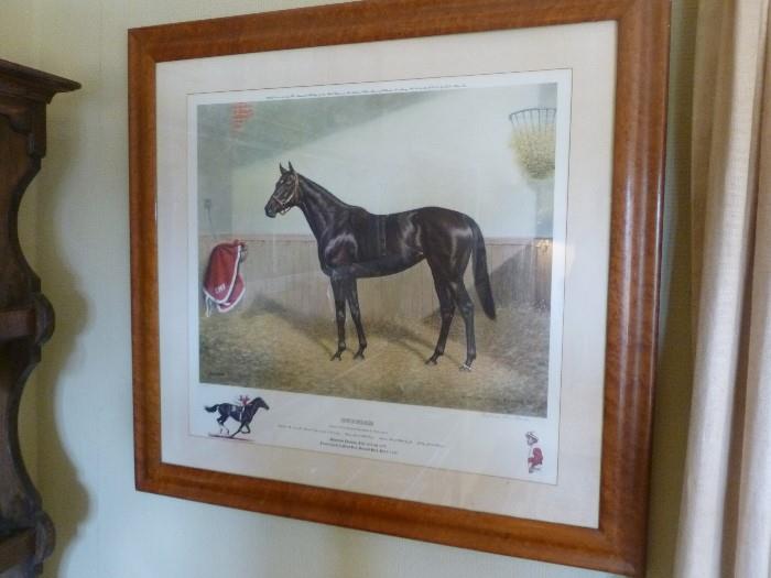 Richard Stone Reeves, Ruffian print, signed by Reeves, the jockey and the owner.  (one of three) 