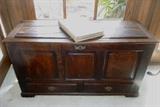 English Oak trunk, 18th century.