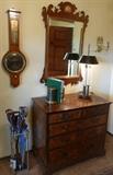More period antiques and 19th century barometer