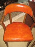 LEATHER MID CENTURY MODERN CHAIRS SET OF 4