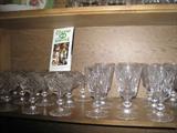 Tyrone crystal wine goblets