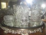 Antique leaded crystal AND WATERFORD CRYSTAL