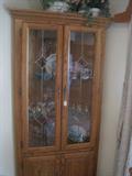 CORNER CURIO CABINET