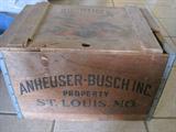 VINTAGE ANHEUSER - BUSH CRATE