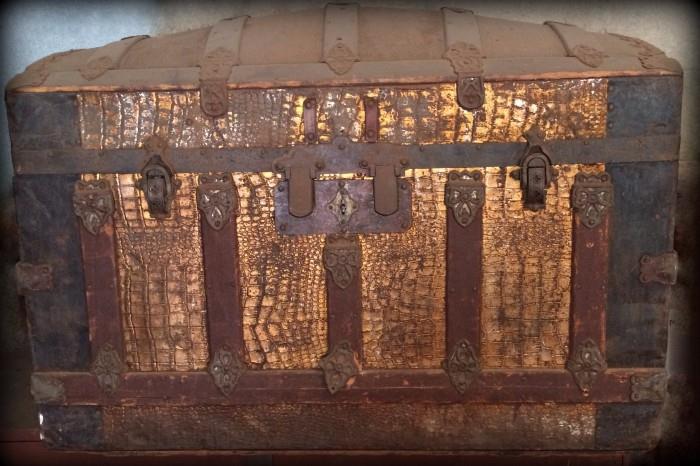 OLD and FABULOUS antique trunk!