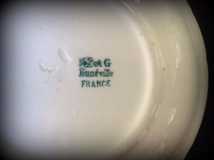 K & G Luneville France Teacups !