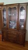 Country French Petite China Cabinet