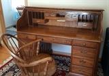 Roll Top Desk (Chair NFS)