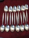 Gorham Sterling Silver Stardust Oval Soup/Dessert Spoons