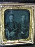 Deguerreotype Of Two Young Boys in Uniform