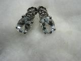 2 CTW Aquamarine and Diamond Earrings