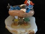 Ron Lee Clown Figurine, Large Bozo Lunch