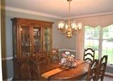 Solid wood dining room set