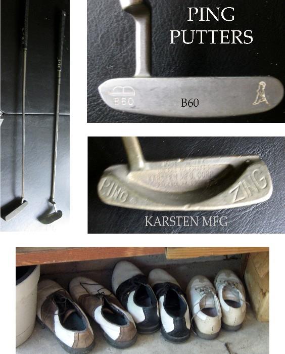 PING PUTTERS AND GOLF SHOES