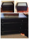 3 Piece Dresser Set: 4 drawer dresser, 2 2-drawer night stands. In good condition. 